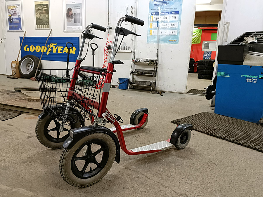 rollaattorin renkaat